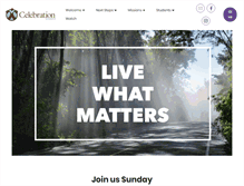 Tablet Screenshot of celebrationfamily.com
